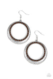 Go-Go Glow - Brown - Earrings - Paparazzi Accessories