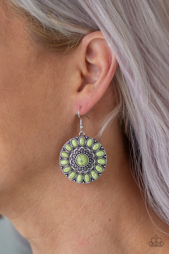 Desert Palette - Green - Stone - Earrings - Paparazzi Accessories