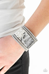MERMAIDS Have More Fun - Silver - Wrap Bracelet - Paparazzi Accessories.