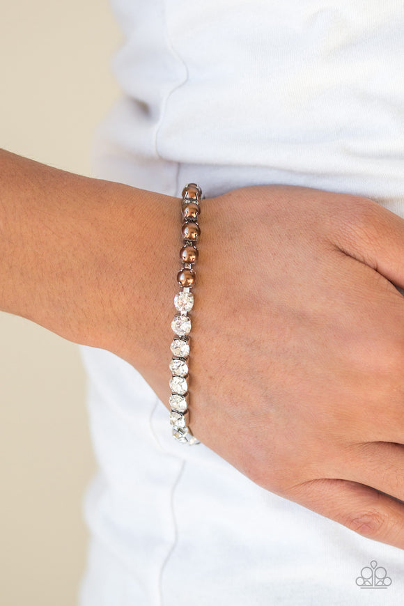 Out Like A SOCIALITE - Brown - Bracelet - Paparazzi Accessories
