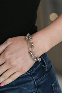 Get The GLOW On The Road - Pink - Stretch Bracelet - Paparazzi Accessories