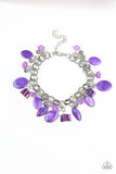 I Want To SEA The World - Seashore Sailing - Purple - Shell - Necklace Bracelet Set - Paparazzi Accessories