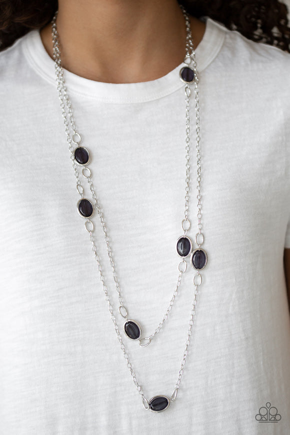 Back For More - Black - Bead - Silver Necklace - Paparazzi Accessories