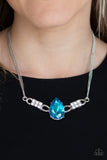 Way To Make An Entrance - Blue - Necklace - Paparazzi Accessories