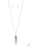 Crystal Cascade - Blue - Necklace - Paparazzi Accessories