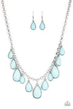 Jaw-Dropping Diva - Blue - Teardrop - Necklace - Paparazzi Accessories