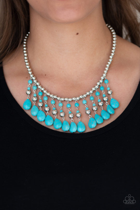 Rural Revival - Blue - Turquoise - Necklace - Paparazzi Accessories