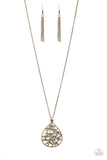 BOUGH Down - Brass - Necklace - Paparazzi Accessories
