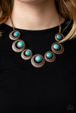 Lions, Tigers, and Bears - Copper - Turquoise - Necklace - Paparazzi Accessories