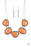 Viva La VIVID - Orange - Necklace - Paparazzi Accessories