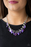 I Want To SEA The World - Seashore Sailing - Purple - Shell - Necklace Bracelet Set - Paparazzi Accessories