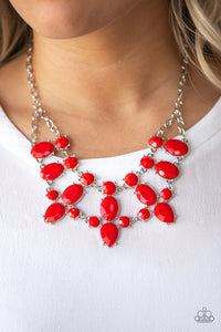 Goddess Glow - Red - Necklace - Paparazzi Accessories