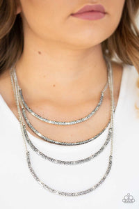 It Will Be Over MOON - Silver - Necklace - Paparazzi Accessories