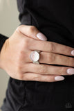 Stone Seeker - Pink Stone - Silver - Ring - Paparazzi Accessories