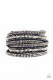 Royal Razzle - Blue - Suede - Double Wrap - Bracelet - Paparazzi Accessories
