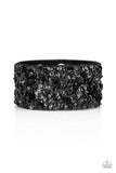 Starry Sequins - Black - Wrap Bracelet - Paparazzi Accessories
