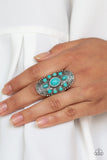 Stone Sunrise - Blue Turquoise - Ring - Paparazzi Accessories