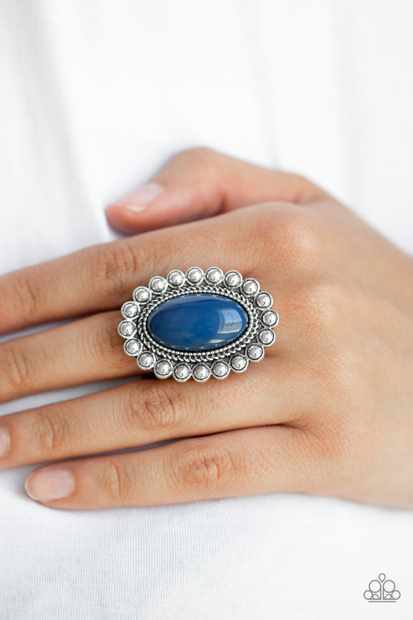 Ready To Pop - Blue - Ring - Paparazzi Accessories