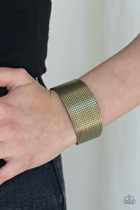 Texture Trailblazer - Brass - Bracelet - Paparazzi Accessories