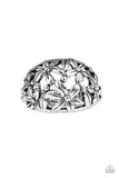 Haute Havana - Silver - Flower - Ring - Paparazzi Accessories