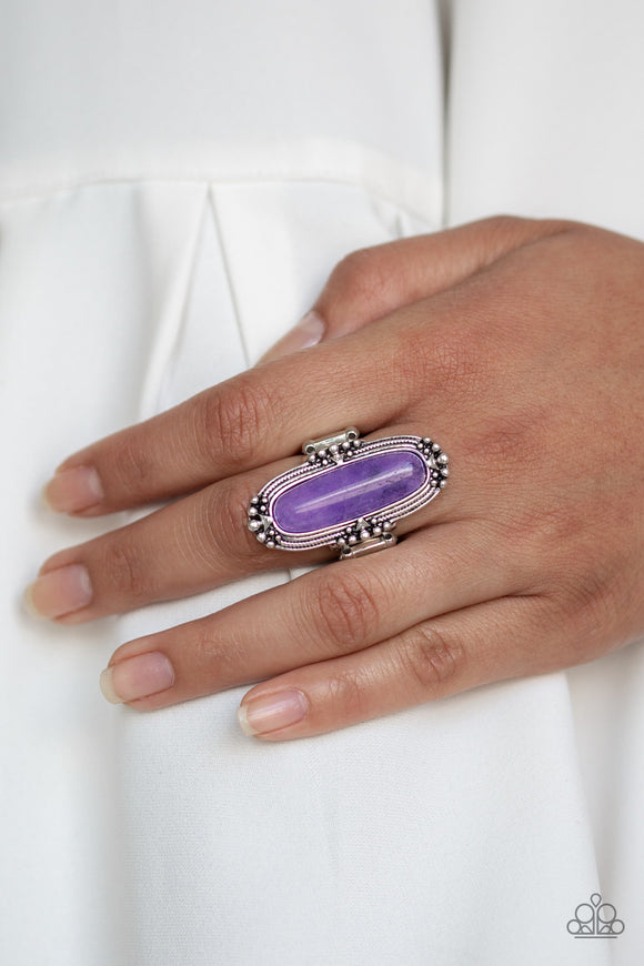 Desert Tranquility - Purple - Stone Ring - Paparazzi Accessories