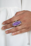 Desert Tranquility - Purple - Stone Ring - Paparazzi Accessories