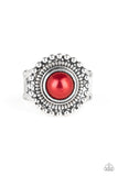 Regal Royal - Red - Pearl - Ring - Paparazzi Accessories