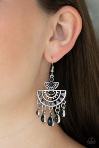 SOL Searching - Black- Earrings - Paparazzi Accessories