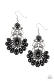 Paradise Parlor - Black - Earrings - Paparazzi Accessories