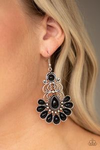 Paradise Parlor - Black - Earrings - Paparazzi Accessories