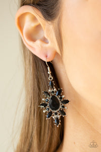Glamorously Colorful - Black - Earrings - Paparazzi Accessories