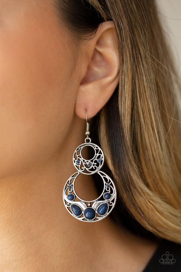 West Coast Whimsical - Blue - Earrings - Paparazzi Accessories