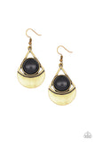 Sonoran Sailing - Brass - Earrings - Paparazzi Accessories