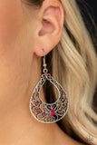 Vine Shine - Pink - Earrings - Paparazzi Accessories