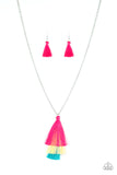 Triple The Tassel - Multi Colored - Tassel Necklace - Paparazzi Accessories