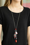 Hearts Content - Red - Necklace - Paparazzi Accessories