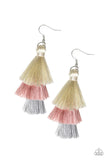 Hold On To Your Tassel! - Pink - Tassel - Fish Hook Earrings - Paparazzi Accessories