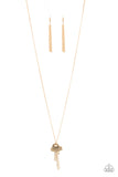 The Keynoter - Gold - Necklace - Paparazzi Accessories