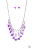 Cool Cascade - Purple - Necklace - Paparazzi Accessories