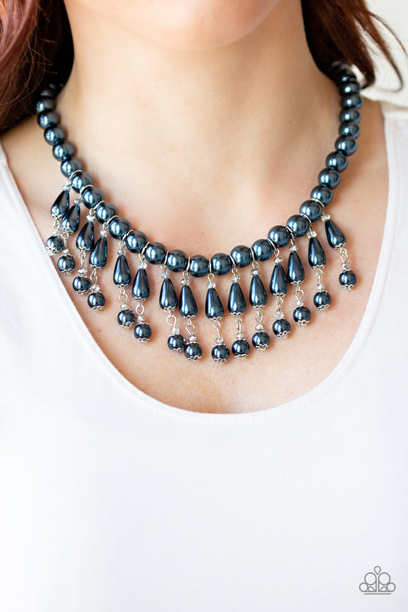 Miss Majestic - Blue Pearl - Necklace - Paparazzi Accessories