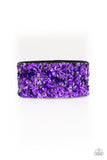 Starry Sequins - Purple - Wrap Bracelet - Paparazzi Accessories