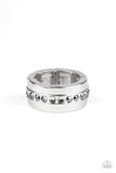 Reigning Champ - Silver - Hematite - Men's Collection - Ring - 2020 Convention Exclusive - Paparazzi Accessories