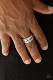 Reigning Champ - Silver - Hematite - Men's Collection - Ring - 2020 Convention Exclusive - Paparazzi Accessories