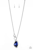 Optical Opulence - Blue - Necklace - Life of the Party December 2019 - Paparazzi Accessories