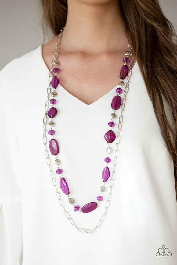 Colorful Couture - Purple - Necklace - Paparazzi Accessories