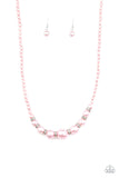 SoHo Sweetheart - Pink - Pearl Necklace - Paparazzi Accessories