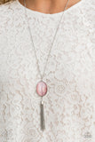 Tasseled Tranquility - Pink - Necklace - Fashion Fix Exclusive October 2019 - Paparazzi Accessories