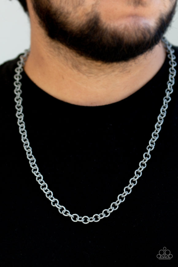 Courtside Couture - Silver - Men's Collection - Necklace - Paparazzi Accessories