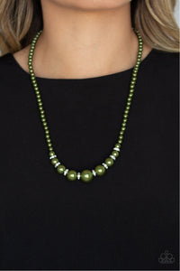 SoHo Sweetheart - Green Pearl - Necklace - Paparazzi Accessories