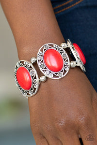 Rodeo Rancho - Red - Bracelet - Paparazzi Accessories